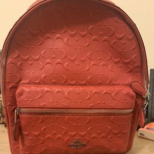 Brand new red coach bag never been used
